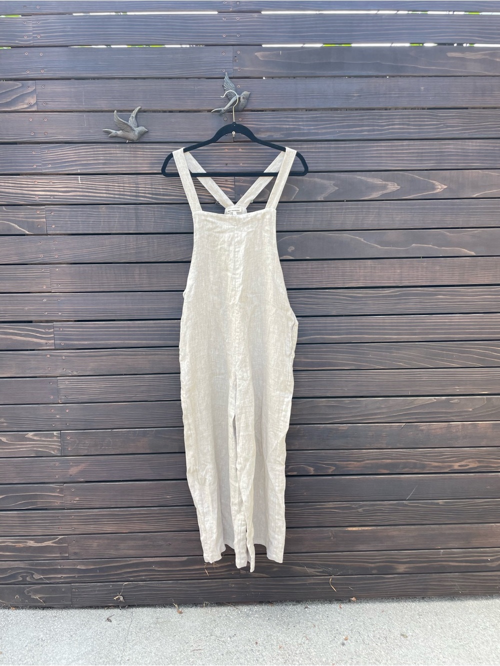 🌳 NWOT Natural Linen Dungarees Sustinable